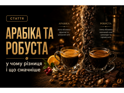 Арабіка та робуста — у чому різниця і що смачніше