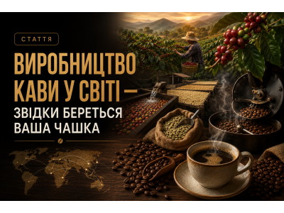 Виробництво кави у світі — звідки береться ваша чашка