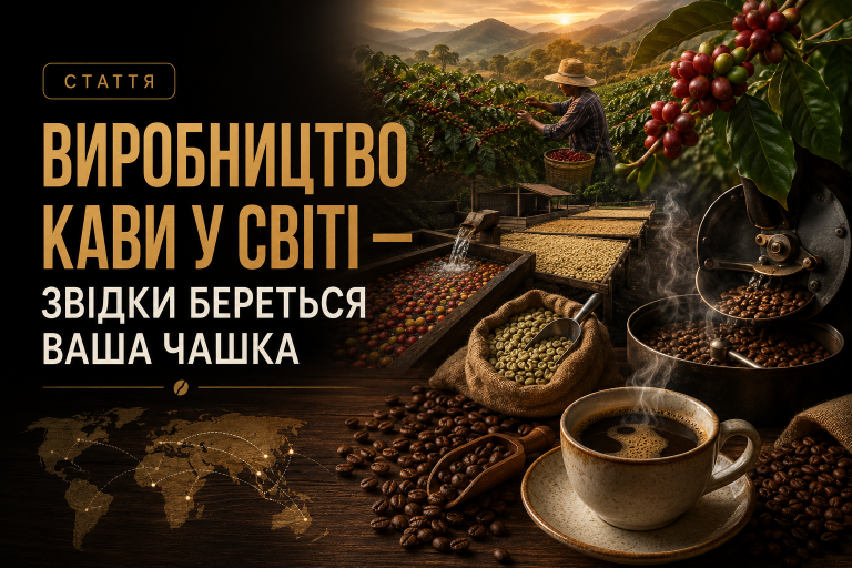 Виробництво кави у світі — звідки береться ваша чашка