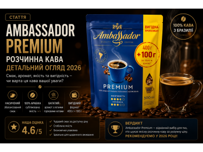 Ambassador Premium розчинна — детальний огляд 2026
