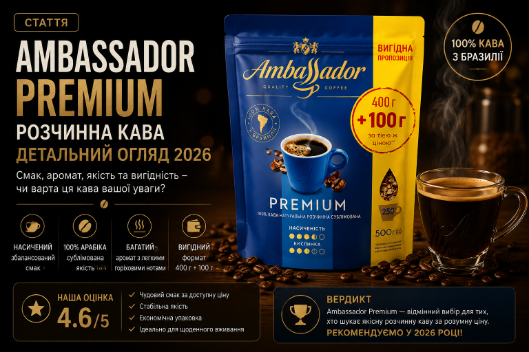 Ambassador Premium розчинна — детальний огляд 2026