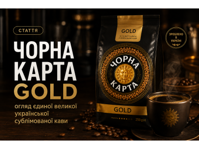 Чорна Карта Gold — огляд єдиної великої української сублімованої кави