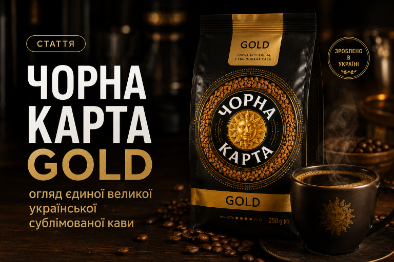 Чорна Карта Gold — огляд єдиної великої української сублімованої кави