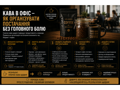Кава в офіс — як організувати постачання без головного болю
