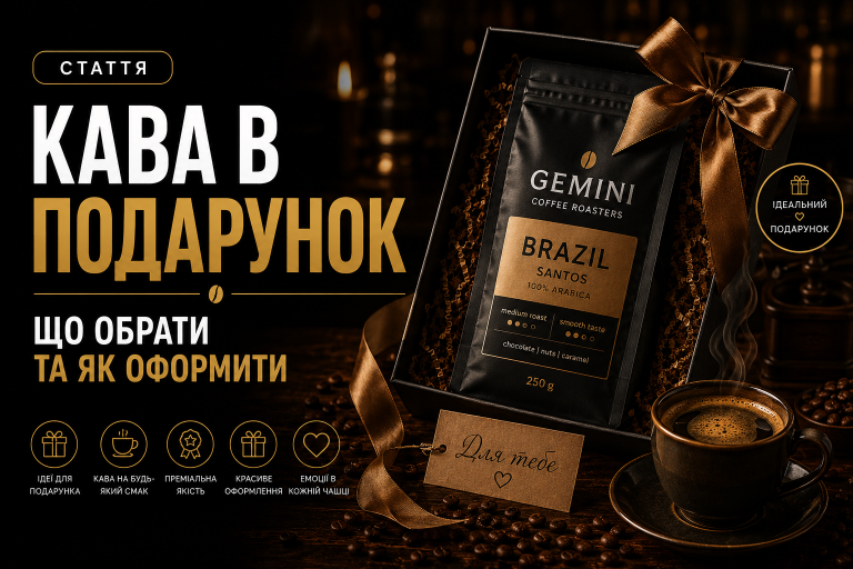 Кава в подарунок — що обрати та як оформити