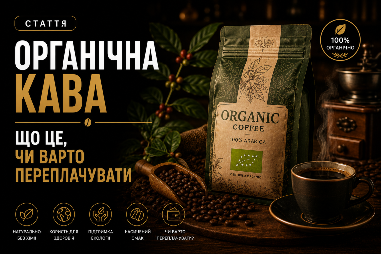 Органічна кава — що це, чи варто переплачувати