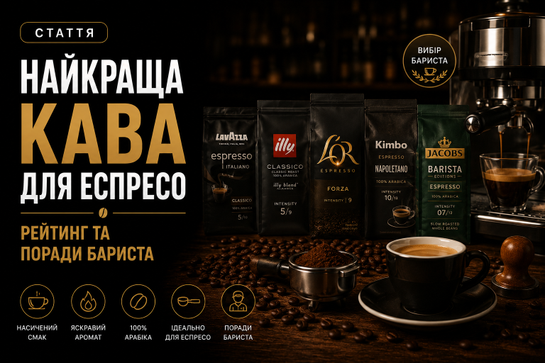Найкраща кава для еспресо — рейтинг та поради бариста