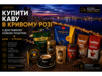 Купити каву у Вінниці з доставкою Новою Поштою — ціни, строки
