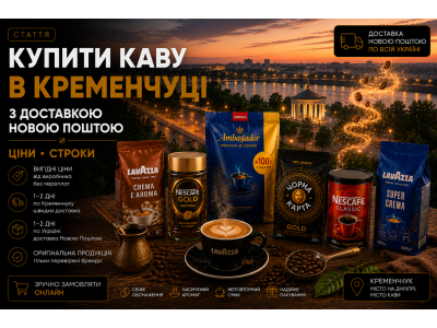 Купити каву в Кременчуці з доставкою Новою Поштою — ціни, строки