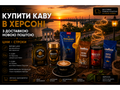 Купити каву в Херсоні з доставкою Новою Поштою — ціни, строки