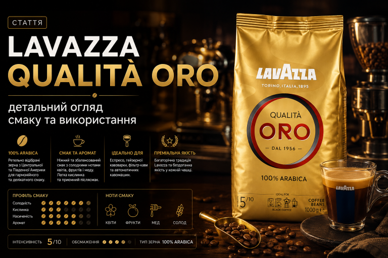 Lavazza Qualità Oro — детальний огляд смаку та використання