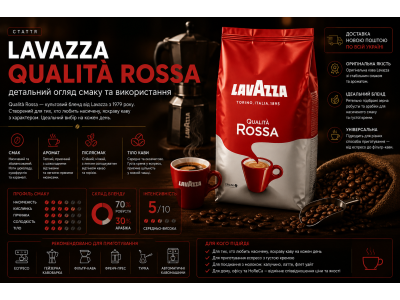 Lavazza Qualità Rossa — детальний огляд смаку та використання