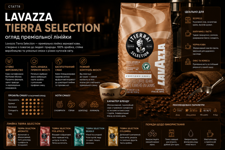 Lavazza Tierra Selection — огляд преміальної лінійки