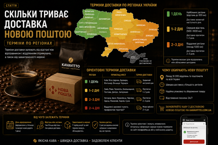 Скільки триває доставка Новою Поштою — терміни по регіонах