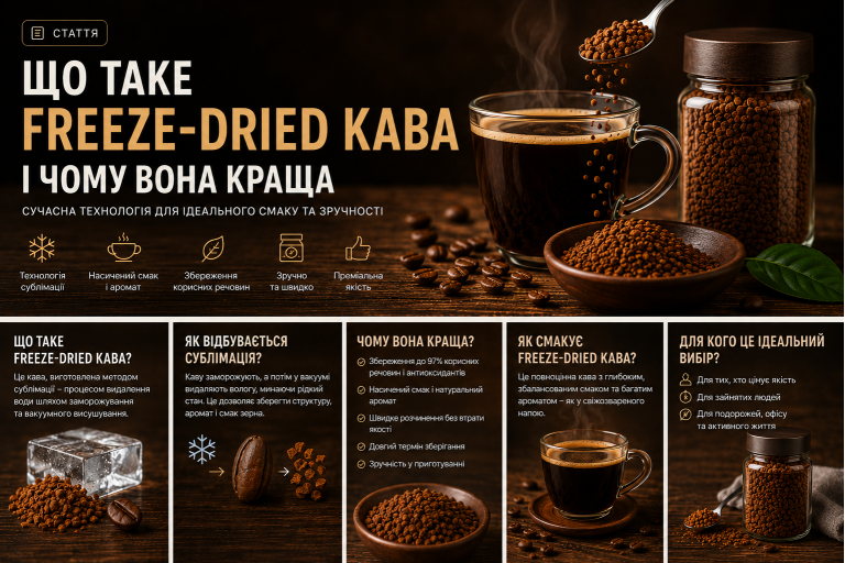 Що таке freeze-dried кава і чому вона краща