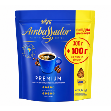 Кава Ambassador Premium розчинна м/в 400 г
