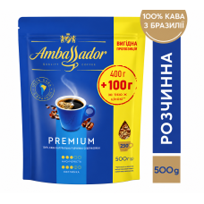 Кава Ambassador Premium розчинна м/в 500 г