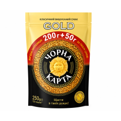 Кава Чорна Карта Gold розчинна м/в 250 г